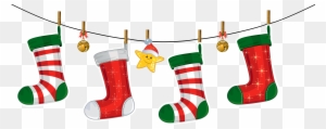 Christmas Clipart Kid - Christmas Stocking Cartoon Png