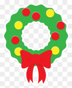 Christmas Wreath Clipart - Simple Christmas Wreath Clipart