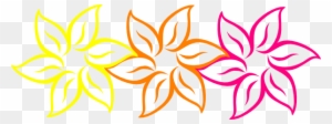 Rainbow Flower Hi Clipart - Corel Draw Flower Design