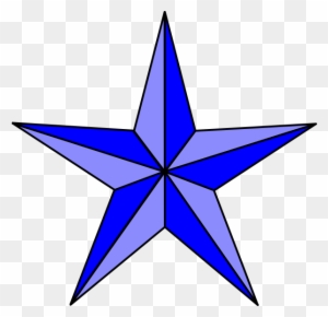 Blue Nautical Star Clip Art - Stained Glass Star Pattern
