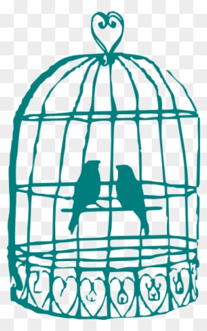 Birdcage Clipart Love Bird - Birds In Cage Clipart