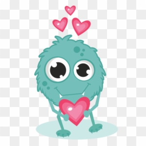 Clip Art Monster - Valentines Day Monster