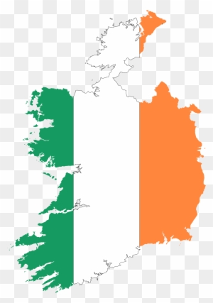 Irish Clipart Ireland Map - Ireland Map Flag