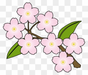 Japanese Flowers Clipart - Spring Sakura Clip Art