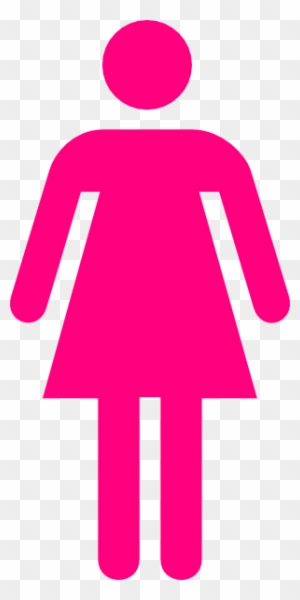 Pink Female Clip Art At Clker Com Vector Clip Art Online - Female Ambulant Toilet Sign