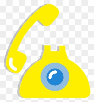 Telephone Old Retro Clipart Sticker Vector Yellow - Graphic Design