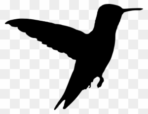7916 Flying Bird Silhouette Clip Art Free Public Domain - Silhouette Humming Bird