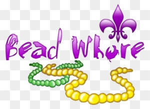 Mardi Gras Bead Whore - Mardi Gras Bead Whore Picture Ornament