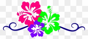 Hawaiian Flower Clip Art Borders - Hawaiian Flower Clip Art