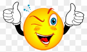 Smiley Wink Emoticon Clip Art - Smiley Face With Thumbs Up