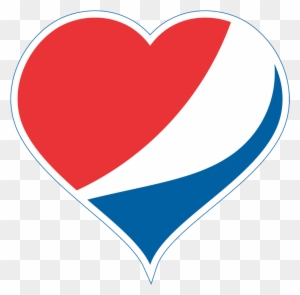 Pepsi Clipart Cartoon - Pepsi Logo Heart
