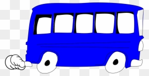 Blue Bus Clip Art At Clker - Blue Bus Clipart