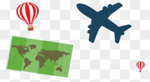 Tourism Logo Clip Art - World Map Greeting Cards