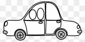 Family Car Clipart - Cars Black And White