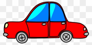 Car Red Cartoon Transport Clip Art At Clker - Non Living Things Clipart