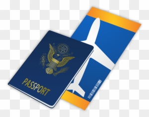 Big Image - Passport And Ticket Png