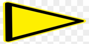 Flag Clipart Yellow - Yellow Triangle Road Sign