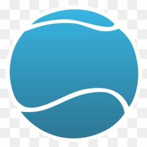 Tennis Ball Logo Blue