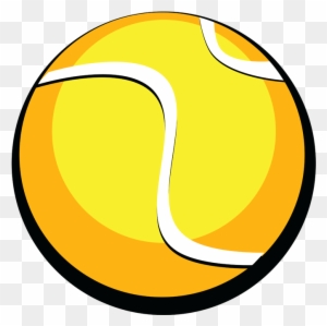 Tennis Ball Clipart Black And White - Tennis Ball