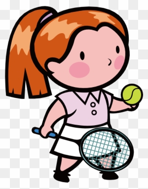 Tennis Girl Coloring Book Page Play - Tennis Coloring Pages