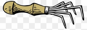 Rake - Clipart - Hand Rake Clipart