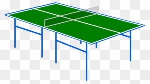 Table Tennis Racket Clip Art - Clipart Ping Pong Table
