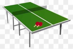 Ping Pong Table - Table Tennis Table Clipart