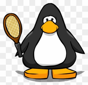 Tennis Racket On A Player Card - Club Penguin Fishing Rod