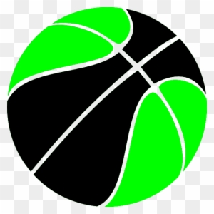 Green And Black Basketball Clip Art - Basketball Png