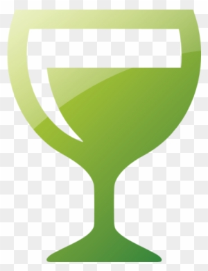 Web 2 Green Wine Glass Icon - Wine Glass