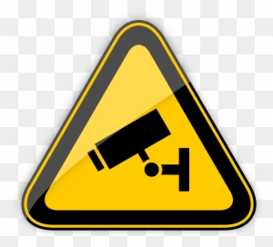 Cctv In Operation Warning Sign Png Clipart - Highly Flammable Warning Sign