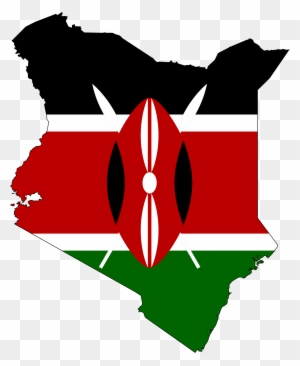 Africa Clipart - Kenya Flag Map