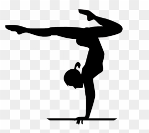 Gymnastics Handstand Cheerleading Clip Art - Gymnastics Vector