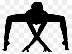 Male Yoga Pose Silhouette 3 Icons Png - Yoga Pose Silhouette