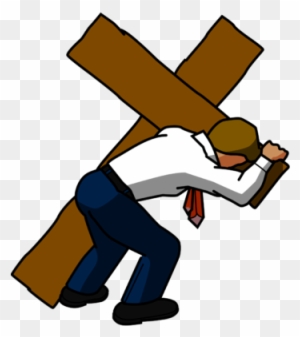 Repentance To Man Clip Art Cliparts - Man Carrying Cross 2017