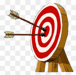 Archery Lessons At Sports At The Beach Archery Range - Bow And Arrow Target Clipart