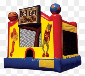 Sports Arena W/ Basketball Hoop - Moon Bounce