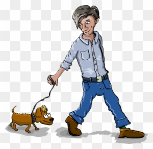 Pets Can Keep You Active - Clipart Person Walking Dog Transparent ...