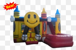 Happy Face Space Saving Combo - Jumpers With Water Slides