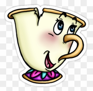 Chip Sticker Red Bubble - Beauty And The Beast