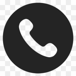 Mobile Number Icons - Phone Icon Black Circle