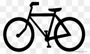 Black And White Bicycle Transportation Free Black White - Bike Outline Stainless Steel Travel Mug