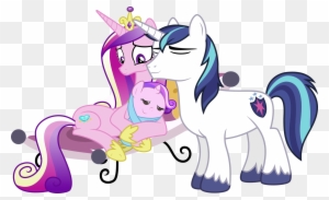My Little Pony Cadence And Shining Armor Kissing - My Little Pony Google -  Free Transparent PNG Clipart Images Download
