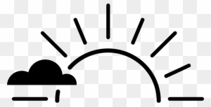Download Half Sun Clipart Black And White For Kids - Sun Svg - Free ...