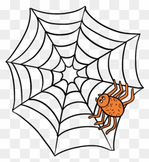 Drawn Spider Internet - Draw A Spider Web