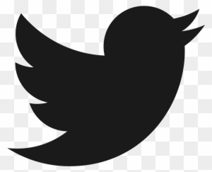 Black Twitter Bird Icon