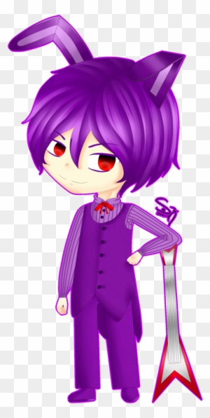 Bonnie - Bonnie Fnaf Anime Chibi - Free Transparent PNG Clipart Images  Download