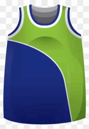 blue and green basketball jersey