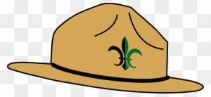 Open - Scout Hat Clipart