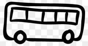 Bus Hand Drawn Transport Vector - Hand Drawn Bus Icon